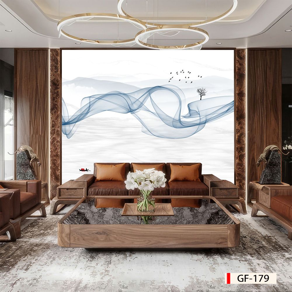 BST161 - TẤM ỐP TƯỜNG PVC - VÁCH TRANG TRÍ - TẤM ỐP TRANG TRÍ PHÒNG KHÁCH, VÁCH TIVI - TẤM ỐP VÂN ĐÁ TRỪU TƯỢNG
