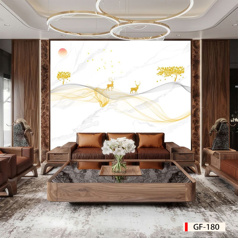 BST161 - TẤM ỐP TƯỜNG PVC - VÁCH TRANG TRÍ - TẤM ỐP TRANG TRÍ PHÒNG KHÁCH, VÁCH TIVI - TẤM ỐP VÂN ĐÁ TRỪU TƯỢNG