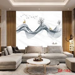 1039 - TẤM ỐP TƯỜNG PVC - VÁCH TRANG TRÍ - TẤM ỐP TRANG TRÍ PHÒNG KHÁCH, VÁCH TIVI - TẤM ỐP VÂN ĐÁ TRỪU TƯỢNG | MÃ GF-182