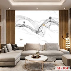 1040 - TẤM ỐP TƯỜNG PVC - VÁCH TRANG TRÍ - TẤM ỐP TRANG TRÍ PHÒNG KHÁCH, VÁCH TIVI - TẤM ỐP VÂN ĐÁ TRỪU TƯỢNG | MÃ GF-184