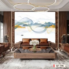 1044 - TẤM ỐP TƯỜNG PVC - VÁCH TRANG TRÍ - TẤM ỐP TRANG TRÍ PHÒNG KHÁCH, VÁCH TIVI - TẤM ỐP VÂN ĐÁ TRỪU TƯỢNG | MÃ GF-196