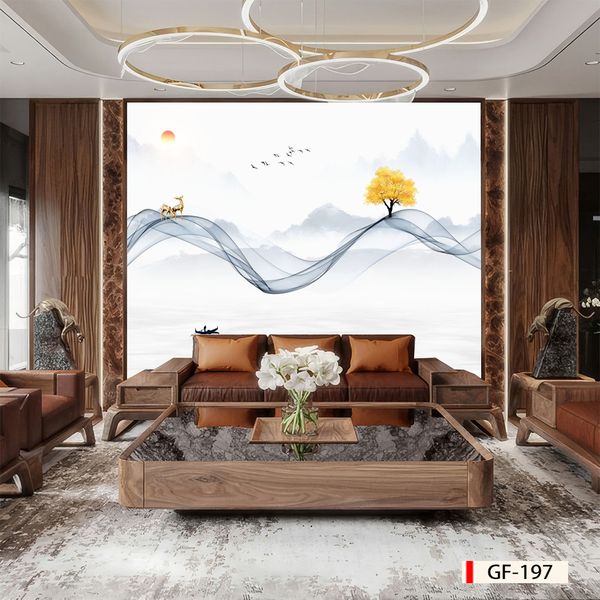 1045 - TẤM ỐP TƯỜNG PVC - VÁCH TRANG TRÍ - TẤM ỐP TRANG TRÍ PHÒNG KHÁCH, VÁCH TIVI - TẤM ỐP VÂN ĐÁ TRỪU TƯỢNG | MÃ GF-197