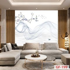 1047 - TẤM ỐP TƯỜNG PVC - VÁCH TRANG TRÍ - TẤM ỐP TRANG TRÍ PHÒNG KHÁCH, VÁCH TIVI - TẤM ỐP VÂN ĐÁ TRỪU TƯỢNG | MÃ GF-199