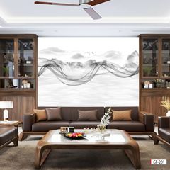 TẤM ỐP TƯỜNG PVC - VÁCH TRANG TRÍ - TẤM ỐP TRANG TRÍ PHÒNG KHÁCH, VÁCH TIVI - TẤM ỐP VÂN ĐÁ TRỪU TƯỢNG | MÃ GF-202