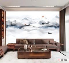 TẤM ỐP TƯỜNG PVC - VÁCH TRANG TRÍ - TẤM ỐP TRANG TRÍ PHÒNG KHÁCH, VÁCH TIVI - TẤM ỐP VÂN ĐÁ PHONG CẢNH | MÃ GF-322