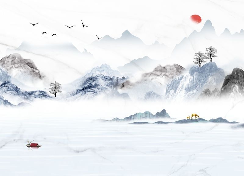 TẤM ỐP TƯỜNG PVC - VÁCH TRANG TRÍ - TẤM ỐP TRANG TRÍ PHÒNG KHÁCH, VÁCH TIVI - TẤM ỐP VÂN ĐÁ PHONG CẢNH | MÃ GF-325