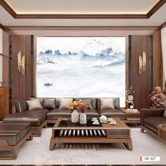 TẤM ỐP TƯỜNG PVC - VÁCH TRANG TRÍ - TẤM ỐP TRANG TRÍ PHÒNG KHÁCH, VÁCH TIVI - TẤM ỐP VÂN ĐÁ PHONG CẢNH | MÃ GF-327