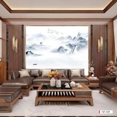 TẤM ỐP TƯỜNG PVC - VÁCH TRANG TRÍ - TẤM ỐP TRANG TRÍ PHÒNG KHÁCH, VÁCH TIVI - TẤM ỐP VÂN ĐÁ PHONG CẢNH | MÃ GF-328