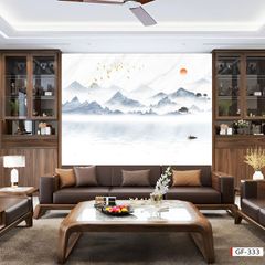 TRANH PVC ỐP TƯỜNG - VÁCH TRANG TRÍ PHÒNG KHÁCH - TRANH VÂN ĐÁ PHONG CẢNH | MÃ GF-333