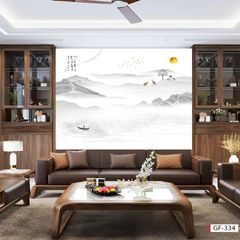 TRANH PVC ỐP TƯỜNG - VÁCH TRANG TRÍ PHÒNG KHÁCH - TRANH VÂN ĐÁ PHONG CẢNH | MÃ GF-334