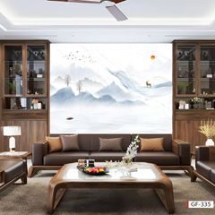 TRANH PVC ỐP TƯỜNG - VÁCH TRANG TRÍ PHÒNG KHÁCH - TRANH VÂN ĐÁ PHONG CẢNH | MÃ GF-335