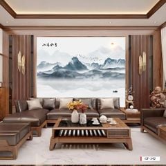 TẤM ỐP TƯỜNG PVC - VÁCH TRANG TRÍ - TẤM ỐP TRANG TRÍ PHÒNG KHÁCH, VÁCH TIVI - TẤM ỐP VÂN ĐÁ PHONG CẢNH | MÃ GF-342