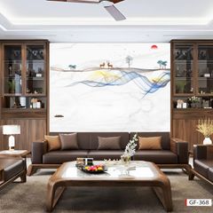 TẤM ỐP TƯỜNG PVC - VÁCH TRANG TRÍ - TẤM ỐP TRANG TRÍ PHÒNG KHÁCH, VÁCH TIVI - TẤM ỐP VÂN ĐÁ TRỪU TƯỢNG | MÃ GF-368