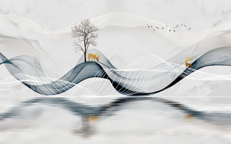 TẤM ỐP TƯỜNG PVC - VÁCH TRANG TRÍ - TẤM ỐP TRANG TRÍ PHÒNG KHÁCH, VÁCH TIVI - TẤM ỐP VÂN ĐÁ TRỪU TƯỢNG | MÃ GF-412