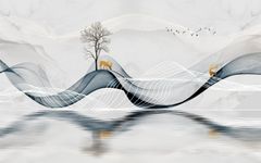 TẤM ỐP TƯỜNG PVC - VÁCH TRANG TRÍ - TẤM ỐP TRANG TRÍ PHÒNG KHÁCH, VÁCH TIVI - TẤM ỐP VÂN ĐÁ TRỪU TƯỢNG | MÃ GF-412