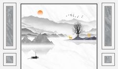 TẤM ỐP TRANG TRÍ PHÒNG KHÁCH, VÁCH TIVI - VÁCH TRANG TRÍ - TẤM ỐP VÂN ĐÁ PHONG CẢNH | MÃ HH-035