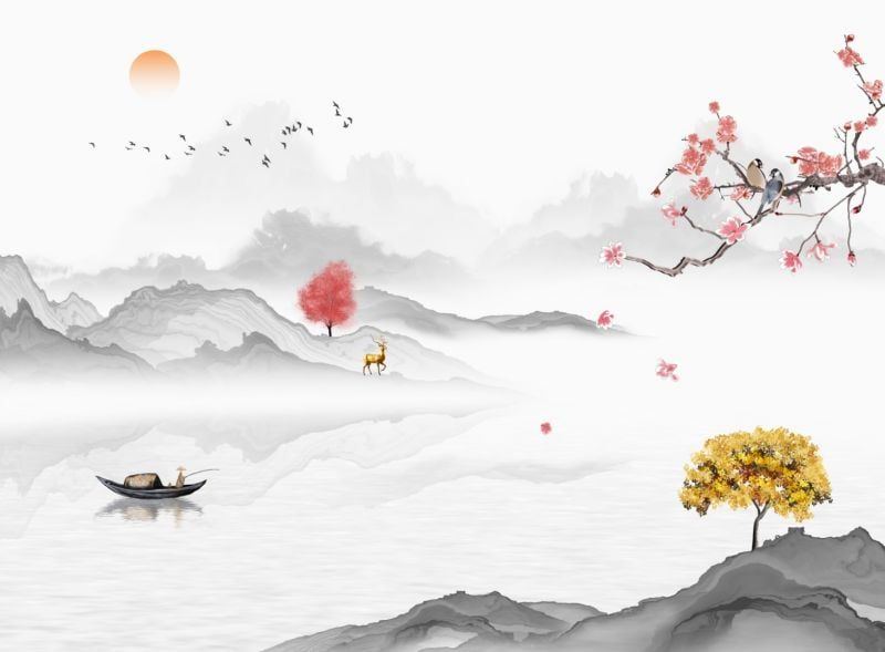 1261 -  TẤM ỐP TRANG TRÍ PHÒNG KHÁCH, VÁCH TIVI - VÁCH TRANG TRÍ - TẤM ỐP VÂN ĐÁ PHONG CẢNH | MÃ HH-229