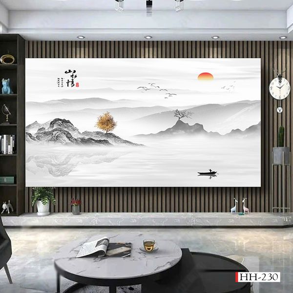 1262 -  TẤM ỐP TRANG TRÍ PHÒNG KHÁCH, VÁCH TIVI - VÁCH TRANG TRÍ - TẤM ỐP VÂN ĐÁ PHONG CẢNH | MÃ HH-230