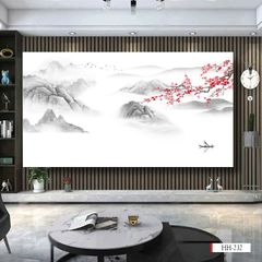 1264 -  TẤM ỐP TRANG TRÍ PHÒNG KHÁCH, VÁCH TIVI - VÁCH TRANG TRÍ - TẤM ỐP VÂN ĐÁ PHONG CẢNH | MÃ HH-232