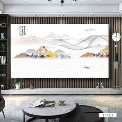 1265 -  TẤM ỐP TRANG TRÍ PHÒNG KHÁCH, VÁCH TIVI - VÁCH TRANG TRÍ - TẤM ỐP VÂN ĐÁ PHONG CẢNH | MÃ HH-233