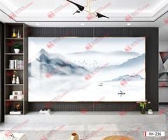 TẤM ỐP TƯỜNG PVC - VÁCH TRANG TRÍ - TẤM ỐP TRANG TRÍ PHÒNG KHÁCH, VÁCH TIVI - TẤM ỐP VÂN ĐÁ PHONG CẢNH | MÃ HH-236