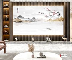 1267 -  TẤM ỐP TRANG TRÍ PHÒNG KHÁCH, VÁCH TIVI - VÁCH TRANG TRÍ - TẤM ỐP VÂN ĐÁ PHONG CẢNH | MÃ HH-238