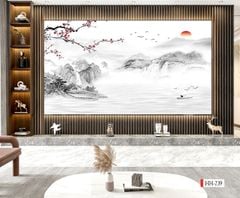 1268 -  TẤM ỐP TRANG TRÍ PHÒNG KHÁCH, VÁCH TIVI - VÁCH TRANG TRÍ - TẤM ỐP VÂN ĐÁ PHONG CẢNH | MÃ HH-239