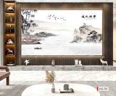 1269 -  TẤM ỐP TRANG TRÍ PHÒNG KHÁCH, VÁCH TIVI - VÁCH TRANG TRÍ - TẤM ỐP VÂN ĐÁ PHONG CẢNH | MÃ HH-240