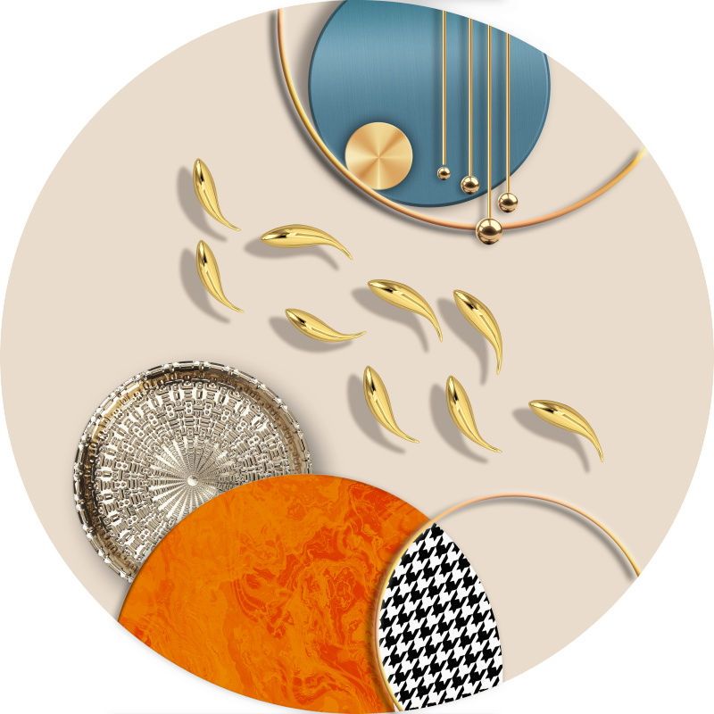 1242 - TRANH TREO TƯỜNG PHÒNG KHÁCH - TRANH TRANG TRÍ - TRANH TREO TƯỜNG CÁ HIỆN ĐẠI - KIỂU TRANH TRÒN| MÃ HZH-6612