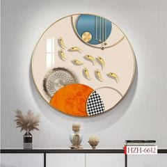 1242 - TRANH TREO TƯỜNG PHÒNG KHÁCH - TRANH TRANG TRÍ - TRANH TREO TƯỜNG CÁ HIỆN ĐẠI - KIỂU TRANH TRÒN| MÃ HZH-6612