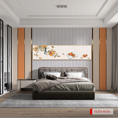 TRANH TREO PHÒNG KHÁCH - TRANH TRANG TRÍ - TRANH TREO TƯỜNG QUẢ HỒNG - KIỂU TRANH LIỀN KHỔ | MÃ HZH-6636