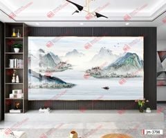 TẤM ỐP TƯỜNG PVC - VÁCH TRANG TRÍ - TẤM ỐP TRANG TRÍ PHÒNG KHÁCH, VÁCH TIVI - TẤM ỐP VÂN ĐÁ PHONG CẢNH | MÃ jm-3798