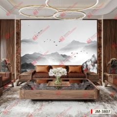 TẤM ỐP TƯỜNG PVC - VÁCH TRANG TRÍ - TẤM ỐP TRANG TRÍ PHÒNG KHÁCH, VÁCH TIVI - TẤM ỐP VÂN ĐÁ PHONG CẢNH | MÃ jm-3807