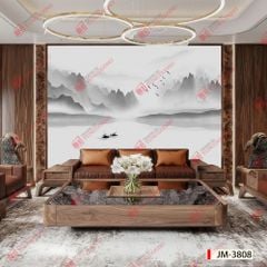 TẤM ỐP TƯỜNG PVC - VÁCH TRANG TRÍ - TẤM ỐP TRANG TRÍ PHÒNG KHÁCH, VÁCH TIVI - TẤM ỐP VÂN ĐÁ PHONG CẢNH | MÃ jm-3808