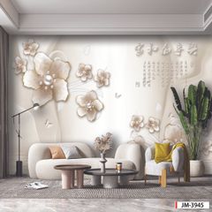 1238 - TRANH DÁN TƯỜNG PHÒNG KHÁCH SAU SOFA - TRANH TRANG TRÍ - TRANH DÁN TƯỜNG HIỆN ĐẠI - KIỂU TRANH LIỀN KHỔ| MÃ jm-3945