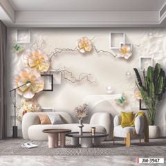 1240 - TRANH DÁN TƯỜNG PHÒNG KHÁCH SAU SOFA - TRANH TRANG TRÍ - TRANH DÁN TƯỜNG HIỆN ĐẠI - KIỂU TRANH LIỀN KHỔ| MÃ jm-3947