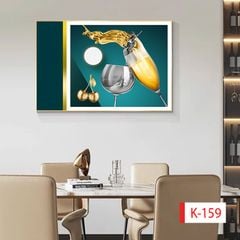 1075 - TRANH TREO PHÒNG ĂN, CAFE, NHÀ HÀNG - TRANH TRANG TRÍ - KIỂU TRANH LIỀN KHỔ | MÃ K-159