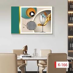 1077 - TRANH TREO PHÒNG ĂN, CAFE, NHÀ HÀNG - TRANH TRANG TRÍ - KIỂU TRANH LIỀN KHỔ | MÃ K-166