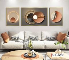 1252 - TRANH TREO PHÒNG KHÁCH SOFA - TRANH TRANG TRÍ - TRANH TREO TƯỜNG HIỆN ĐẠI  - KIỂU TRANH GHÉP BỘ 3 BỨC | MÃ SLH-6060