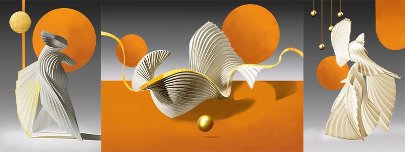 1254 - TRANH TREO PHÒNG KHÁCH SOFA - TRANH TRANG TRÍ - TRANH TREO TƯỜNG HIỆN ĐẠI  - KIỂU TRANH GHÉP BỘ 3 BỨC | MÃ SLH-6065