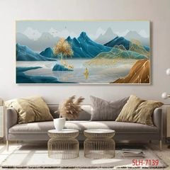 1054 - TRANH TREO PHÒNG KHÁCH - TRANH TRANG TRÍ - TRANH TREO TƯỜNG HƯƠU TÀI LỘC - KIỂU TRANH NGANG | MÃ SLH-7139