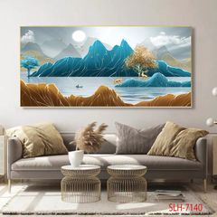 1055 - TRANH TREO PHÒNG KHÁCH - TRANH TRANG TRÍ - TRANH TREO TƯỜNG HƯƠU TÀI LỘC - KIỂU TRANH NGANG | MÃ SLH-7140