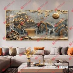 TRANH TREO PHÒNG KHÁCH - TRANH TRANG TRÍ - TRANH TREO TƯỜNG PHONG CẢNH THIÊN NHIÊN - KIỂU TRANH NGANG | MÃ T3D-1047898796