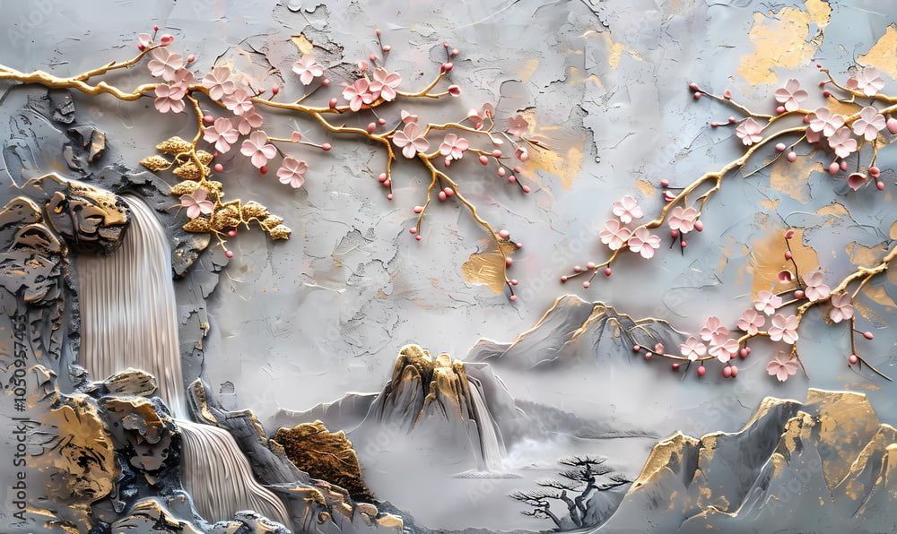 TRANH TREO PHÒNG KHÁCH - TRANH TRANG TRÍ - TRANH TREO TƯỜNG PHONG CẢNH THIÊN NHIÊN - KIỂU TRANH NGANG | MÃ T3D-1050957904