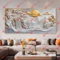 TRANH TREO PHÒNG KHÁCH - TRANH TRANG TRÍ - TRANH TREO TƯỜNG PHONG CẢNH THIÊN NHIÊN - KIỂU TRANH NGANG | MÃ T3D-1050957750
