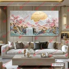 TRANH TREO PHÒNG KHÁCH - TRANH TRANG TRÍ - TRANH TREO TƯỜNG PHONG CẢNH THIÊN NHIÊN - KIỂU TRANH NGANG | MÃ T3D-1050958076