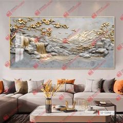 TRANH TREO PHÒNG KHÁCH - TRANH TRANG TRÍ - TRANH TREO TƯỜNG PHONG CẢNH THIÊN NHIÊN - KIỂU TRANH NGANG | MÃ T3D-1050958112