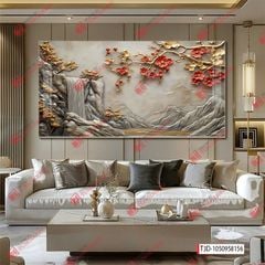 TRANH TREO PHÒNG KHÁCH - TRANH TRANG TRÍ - TRANH TREO TƯỜNG PHONG CẢNH THIÊN NHIÊN - KIỂU TRANH NGANG | MÃ T3D-1050958156