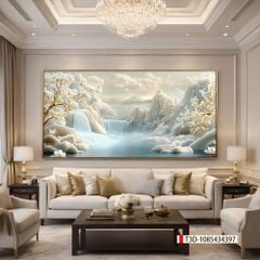 TRANH TREO PHÒNG KHÁCH - TRANH TRANG TRÍ - TRANH TREO TƯỜNG PHONG CẢNH THIÊN NHIÊN NÚI RỪNG - KIỂU TRANH NGANG | MÃ: T3D-1085434397