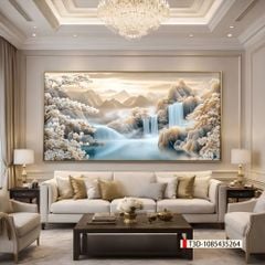 TRANH TREO PHÒNG KHÁCH - TRANH TRANG TRÍ - TRANH TREO TƯỜNG PHONG CẢNH THIÊN NHIÊN NÚI RỪNG - KIỂU TRANH NGANG | MÃ; T3D-1085435264